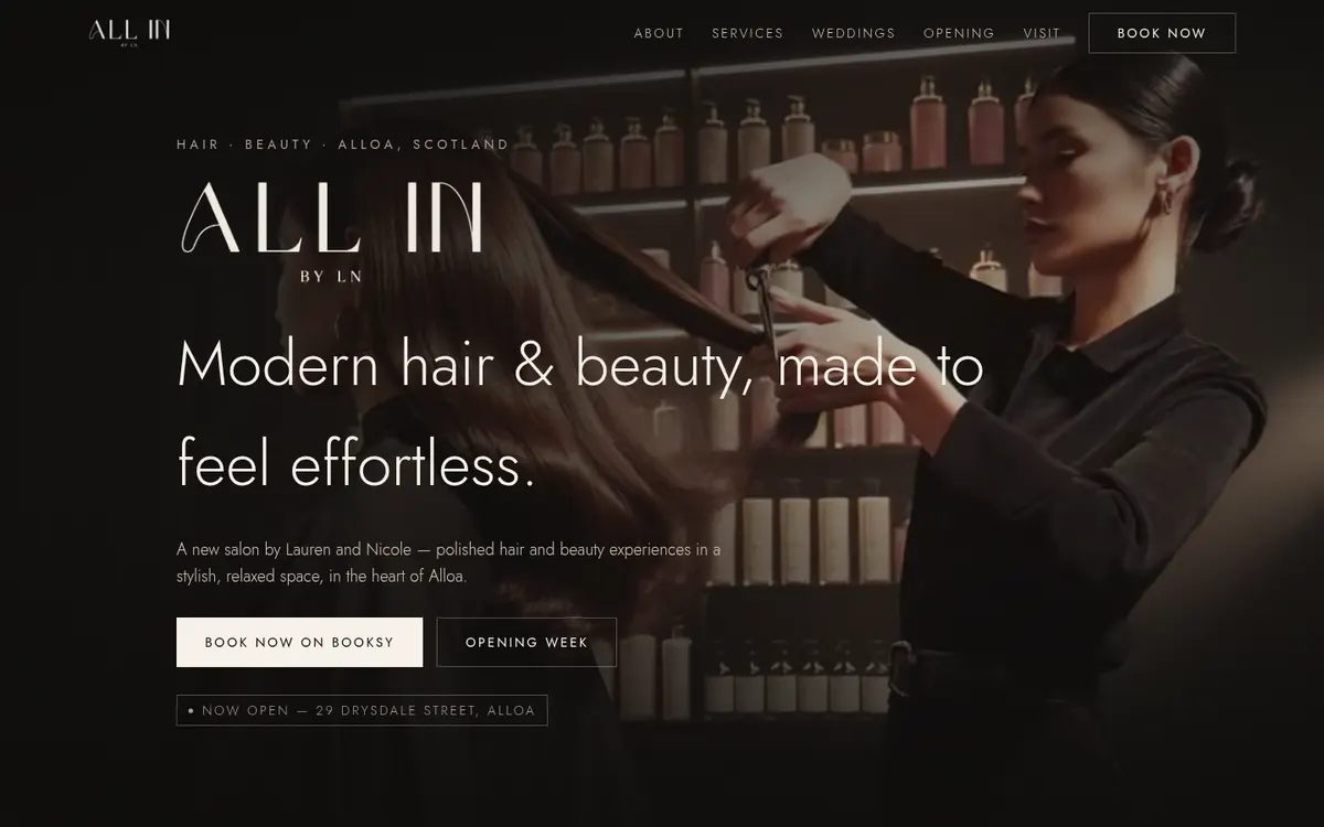 All In By LN homepage