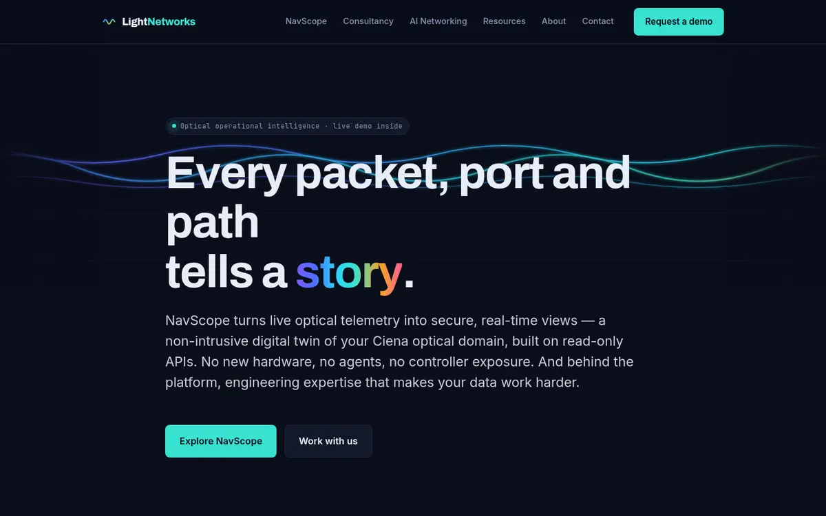 LightNetworks homepage